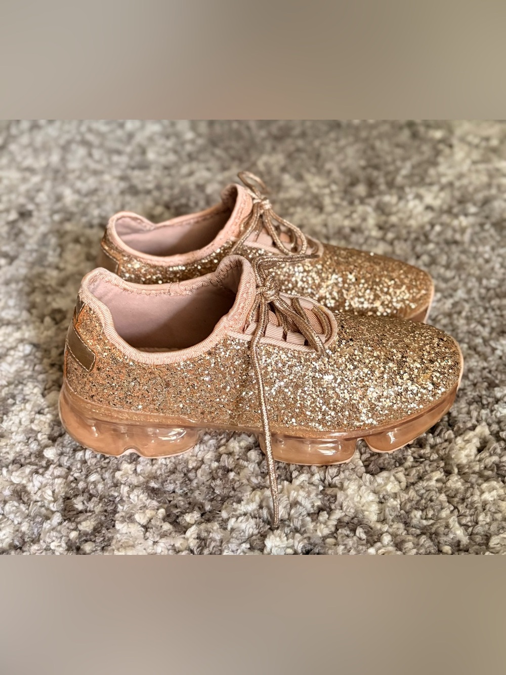 Sparkly Gold Sneakers Women’s Size 7